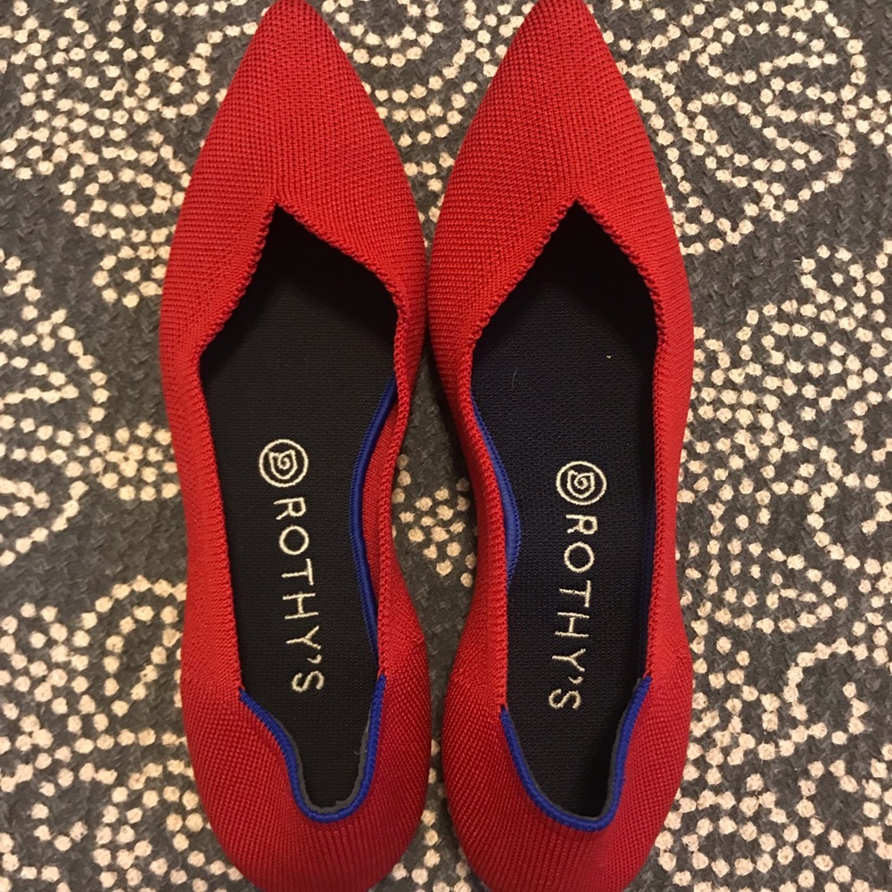 Size 9 Rothy’s Points. Shrunk to size 8.